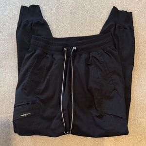 Healing Hands Black Jogger Pants with Drawstring